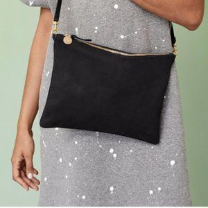 Clare V. Black Nubuck Sac Bretelle